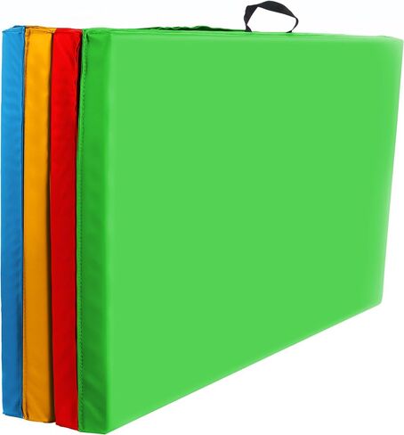 BalanceFrom All Purpose 4'x6'x2" Extra Thick High Density Anti Tear Gymnastics Gym Folding Exercise Aerobics Mats, Multiple Colors in Saudi Arabia