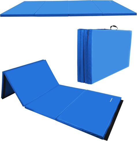 BalanceFrom All Purpose 4'x6'x2" Extra Thick High Density Anti Tear Gymnastics Gym Folding Exercise Aerobics Mats, Multiple Colors in Saudi Arabia