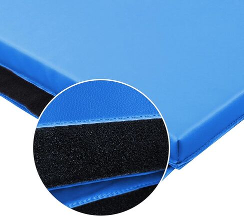 BalanceFrom All Purpose 4'x6'x2" Extra Thick High Density Anti Tear Gymnastics Gym Folding Exercise Aerobics Mats, Multiple Colors in Saudi Arabia