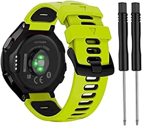 حزام متوافق مع Garmin Forerunner 735XT/220/230/235/235 Lite/620/630، حزام ساعة بديل من السيليكون الناعم لساعة Garmin Approach S20 S5 S6 الذكية، حزام ساعة رياضي قابل للتعديل in Saudi Arabia