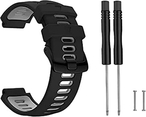 حزام متوافق مع Garmin Forerunner 735XT/220/230/235/235 Lite/620/630، حزام ساعة بديل من السيليكون الناعم لساعة Garmin Approach S20 S5 S6 الذكية، حزام ساعة رياضي قابل للتعديل in Saudi Arabia