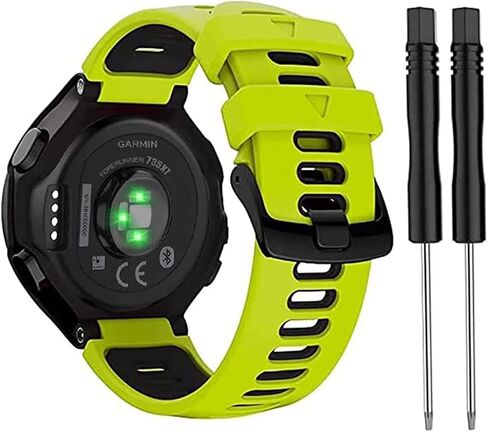 حزام متوافق مع Garmin Forerunner 735XT/220/230/235/235 Lite/620/630، حزام ساعة بديل من السيليكون الناعم لساعة Garmin Approach S20 S5 S6 الذكية، حزام ساعة رياضي قابل للتعديل in Saudi Arabia