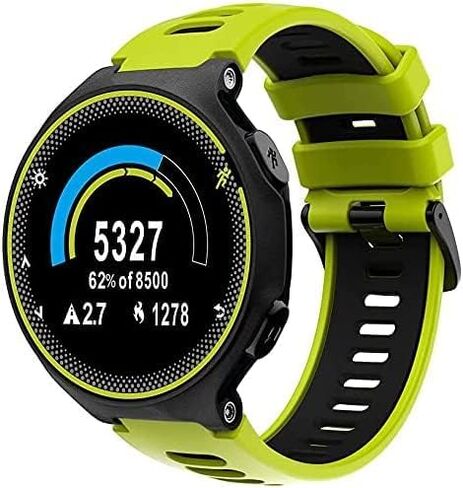حزام متوافق مع Garmin Forerunner 735XT/220/230/235/235 Lite/620/630، حزام ساعة بديل من السيليكون الناعم لساعة Garmin Approach S20 S5 S6 الذكية، حزام ساعة رياضي قابل للتعديل in Saudi Arabia
