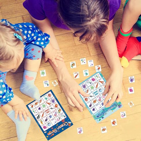 FANCY LAND Ocean Bingo Game 24 Players for Kids Under Sea Party Game Supplies in Saudi Arabia