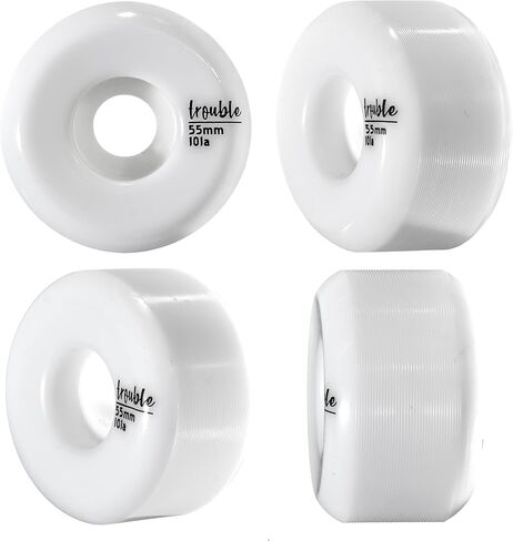 ألواح تزلج تروبل عجلات فارغة 55 ملم ألواح تزلج بيضاء فارغة (W2) in Kuwait