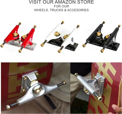 ألواح تزلج تروبل عجلات فارغة 55 ملم ألواح تزلج بيضاء فارغة (W2) in Kuwait