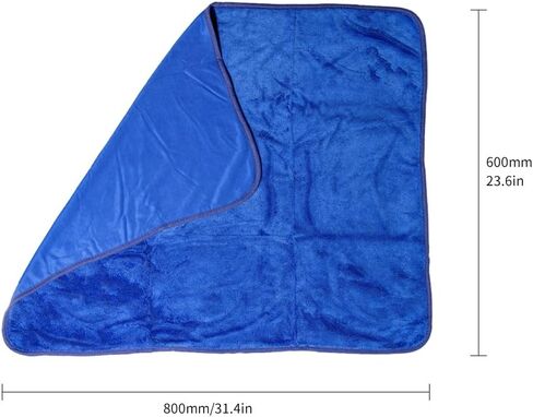 منشفة تجفيف غسيل السيارات من الألياف الدقيقة SGCB Pro، مقاس 81.28 سم × 50.8 سم، كبيرة بتمريرة واحدة طويلة من القطيفة برمائية |جافة + نظيفة| منشفة تنظيف السيارة من الألياف الدقيقة فائقة الامتصاص، سريعة الجفاف لتفصيل السيارة in Kuwait