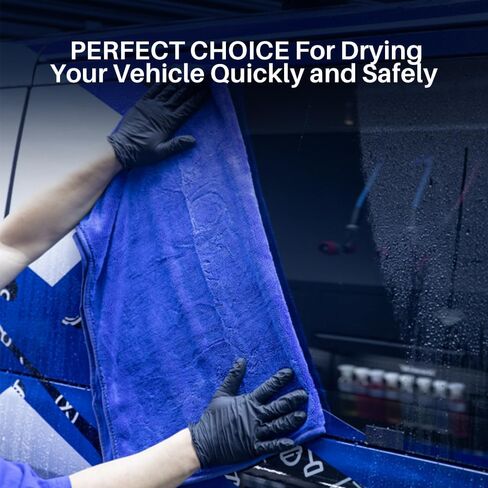 منشفة تجفيف غسيل السيارات من الألياف الدقيقة SGCB Pro، مقاس 81.28 سم × 50.8 سم، كبيرة بتمريرة واحدة طويلة من القطيفة برمائية |جافة + نظيفة| منشفة تنظيف السيارة من الألياف الدقيقة فائقة الامتصاص، سريعة الجفاف لتفصيل السيارة in Kuwait