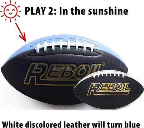REBOIL Holographic Glowing Reflective Football (Size 7 Kids & Youth, Size 9 Junior & Pro) –Light Up with Camera Flash–Advance Reflective Composite Leather - HoloHoops Gifts Toys for Girls & Boys in Saudi Arabia
