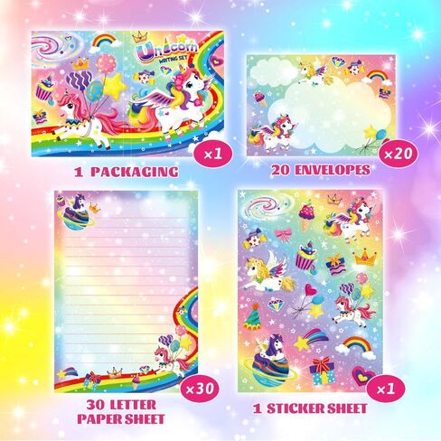 Paper Master Lined Stationary Paper and Envelopes Set for Kids Safari Animal Stationary Set with Lined Letter Writing Paper 30 Sheets + 20 Envelopes, 8.3 x 5.9 Inch of Each Stationary Paper in Saudi Arabia