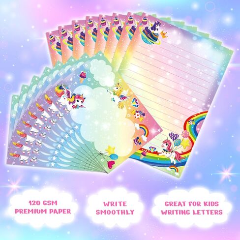 Paper Master Lined Stationary Paper and Envelopes Set for Kids Safari Animal Stationary Set with Lined Letter Writing Paper 30 Sheets + 20 Envelopes, 8.3 x 5.9 Inch of Each Stationary Paper in Saudi Arabia