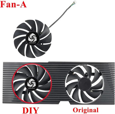 DIY PLA09215B12H GPU Cooling Fan for OEM Dell Nvidia RTX 3070 3080 3090 Graphics Card Cooler in Kuwait