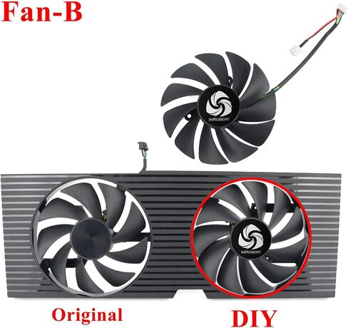 DIY PLA09215B12H GPU Cooling Fan for OEM Dell Nvidia RTX 3070 3080 3090 Graphics Card Cooler in Kuwait
