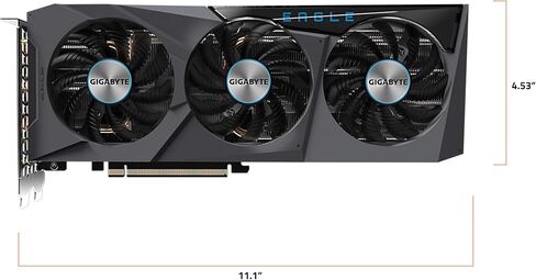 بطاقة رسومات GIGABYTE GeForce RTX 4070 Eagle OC V2 12G، 3X WINDFORCE Fans، 12GB 192-bit GDDR6X، بطاقة فيديو GV-N4070EAGLE OCV2-12GD in Saudi Arabia