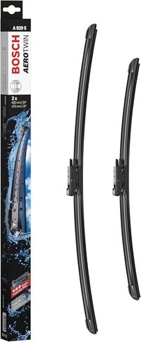 Bosch Automotive 3397118929 AeroTwin Beam Wiper Blade - Set of 2 (24" & 19") Pinch Tab - Crystal Clear Visibility & Smooth Quiet Operation in Saudi Arabia
