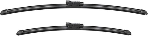 Bosch Automotive 3397118929 AeroTwin Beam Wiper Blade - Set of 2 (24" & 19") Pinch Tab - Crystal Clear Visibility & Smooth Quiet Operation in Saudi Arabia