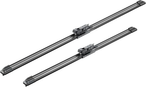 Bosch Automotive 3397118929 AeroTwin Beam Wiper Blade - Set of 2 (24" & 19") Pinch Tab - Crystal Clear Visibility & Smooth Quiet Operation in Saudi Arabia