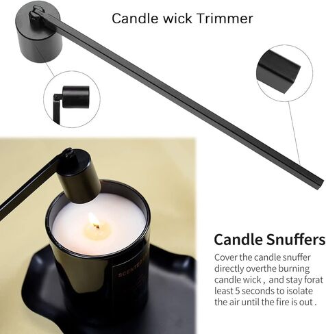 Candle Snuffer, Candle Extinguisher Wick Snuffer Accessory with Long Handle Stainless Steel Candle Snuffer for Most Candles in Kuwait