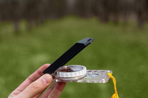 Sighting Compass Mirror Adjustable Declination - Boy Scout Compass Hiking Survival | Map Reading Compass Orienteering | Mirror Compass Hunting Camping - Kids Compass Navigation Waterproof Backpacking in Kuwait