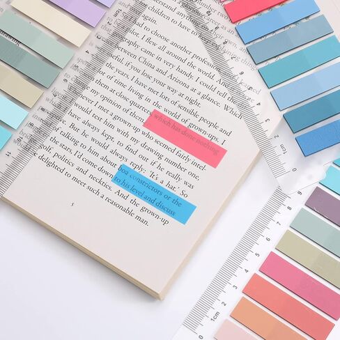 2000Pcs Sticky Tabs for Annotating Books, Clear Sticky Notes, Book Tabs for Binders, Page Markers for Notebooks, Multi-Colored Writable and Repositionable Book Flags Tabs Strip Index Tabs in Saudi Arabia