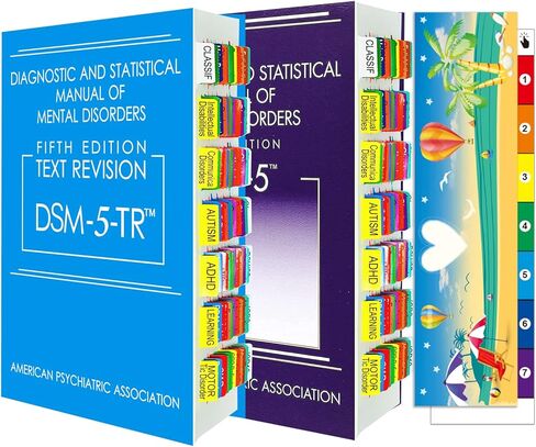 Index Tabs for DSM-5, 96 Diagnoses Disorders Guide Colored Tabs with Page Markers and Alignment Guide Solid Color in Kuwait