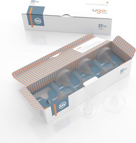 Ugo Sheath (x28) - كمية تكفي لمدة شهر من الواقي الذكري الخارجي لقسطرة سلس البول للذكور - ذاتية اللصق وخالية من اللاتكس (النمط: منبثق/القطر: 36 مم) in Saudi Arabia