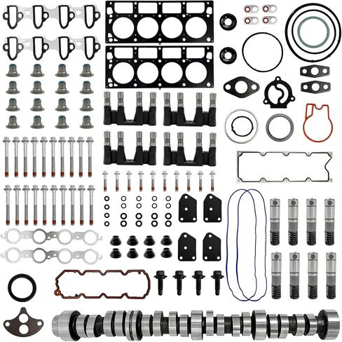 مجموعة تعطيل AFM DOD مع حشوات رأس رافعات عمود الحدبات المتوافقة مع 2007-2013 Chevy Silverado Tahoe Suburban Avalanche، GMC Sierra Yukon Envoy 5.3L Gen IV Truck/SUV Engines in Kuwait