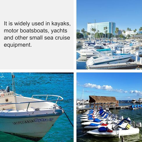 Bungee Dock Line Mooring Rope for Boat 4ft Black 4 Pack, Boat Tie Downs for Docking Bungee Cords Accessories for Boating PWC, Jet Ski, Watercraft, Pontoon, Bass, Kayak, Sea Doo, Fishing and John Boats in Kuwait