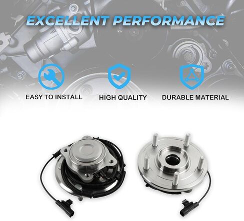 512360 Rear Automotive Wheel Bearing and Hub Assemblies 2pcs Fit for 2009-2010 Routan 4.0L, Fit for 2011 Grand Caravan 3.6L, Replace OE 512360 WE6163 951-200 in Saudi Arabia