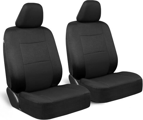 BDK PolyPro Car Seat Covers Front Set in Beige Tan on Black – 2 Front Seat Covers for Cars, Easy to Install Car Seat Cover Set, Car Accessories for Auto Trucks Van SUV in Saudi Arabia