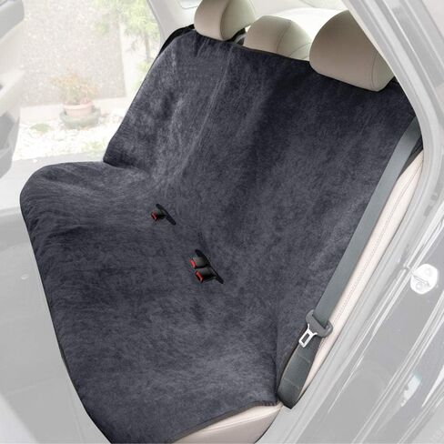 BDK UltraFit Waterpoof Car Seat Towel Cover, Black Trim – Washable Sweat Seat Protector, Ideal for Gym Swimming Surfing Running Crossfit, Fits Most Auto Truck Van and SUV in Kuwait