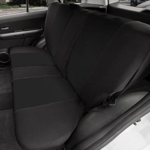 FH Group Front Set Cloth Car Seat Covers for Bucket Seats, 1-Piece Seat Cover, Universal Fit, Airbag Compatible, SUV, Van, Seat Covers, Beige in Saudi Arabia