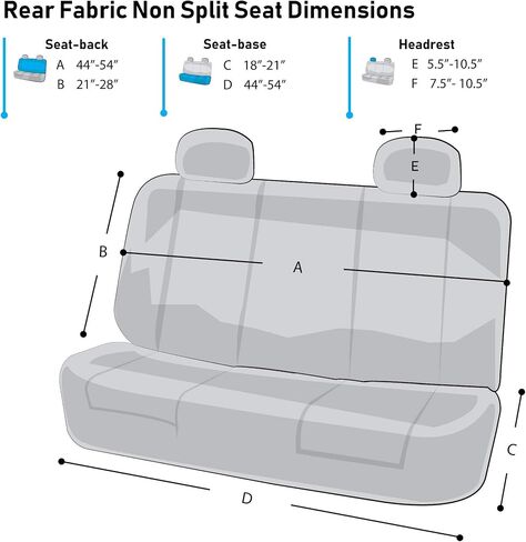 FH Group Front Set Cloth Car Seat Covers for Bucket Seats, 1-Piece Seat Cover, Universal Fit, Airbag Compatible, SUV, Van, Seat Covers, Beige in Saudi Arabia
