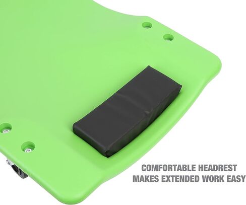 OEMTOOLS 24977 36" Mechanic’s Creeper with Headrest, Low Profile Creeper, Automotive Creeper, 350 Pound Weight Capacity, Green in Saudi Arabia