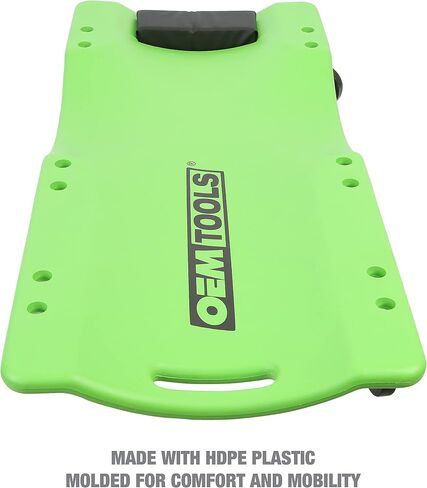 OEMTOOLS 24977 36" Mechanic’s Creeper with Headrest, Low Profile Creeper, Automotive Creeper, 350 Pound Weight Capacity, Green in Saudi Arabia