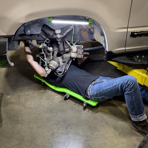 OEMTOOLS 24977 36" Mechanic’s Creeper with Headrest, Low Profile Creeper, Automotive Creeper, 350 Pound Weight Capacity, Green in Saudi Arabia
