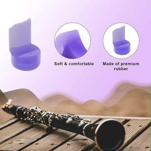 4pcs Thumb Rest Pad for Clarinet/Oboe, Silicone Clarinet Thumb Rest Colored Thumb Rest Cushion Protector for Most Clarinets Oboes (Blue) in Saudi Arabia