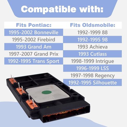 Replace 10494012 Ignition Control Module Fits for 1990-2009 Buick Chevy Oldsmobile Pontiac Part Number 10475225 12617924 D1940A D1977A LX364 D1977 in Saudi Arabia