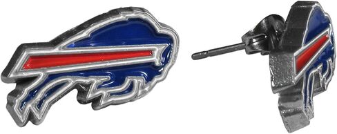 Siskiyou Sports NFL Buffalo Bills Stud Earrings, Blue in Saudi Arabia