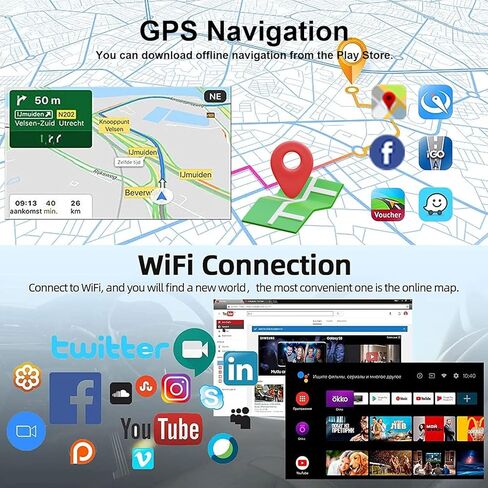 لتويوتا تاكوما 2005-2013 أندرويد 12 ستيريو سيارة مع Carplay لاسلكي/Android Auto WiFi 2 + 32G 4 Core GPS Navigation Radio Player 9 بوصة HD شاشة تعمل باللمس كاميرا احتياطية صوتية وحدة رأس الوسائط المتعددة in Kuwait