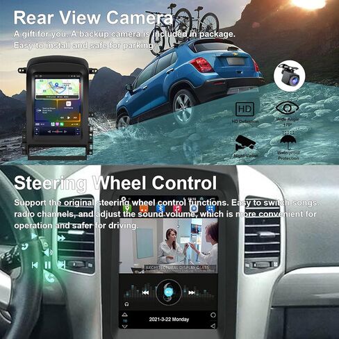 لسيارة شيفروليه كابتيفا 2008-2012 أندرويد 12 ستيريو سيارة مع Carplay لاسلكي/Android Auto WiFi 2+32G 4 Core GPS Navigation Radio Player 9.7 بوصة HD شاشة تعمل باللمس كاميرا احتياطية صوتية وحدة رأس الوسائط المتعددة in Kuwait