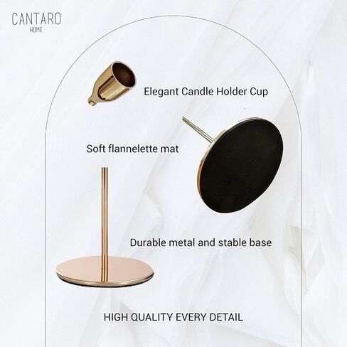 Candlestick Holders Set of 6 - Candlestick Holder for Taper Candles - Modern and Elegant Metal Candle Holders - Tall Candlesticks Ideal for Weddings and Anniversaries (Matte Black) in Saudi Arabia