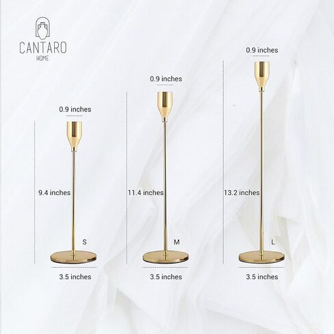 Candlestick Holders Set of 6 - Candlestick Holder for Taper Candles - Modern and Elegant Metal Candle Holders - Tall Candlesticks Ideal for Weddings and Anniversaries (Matte Black) in Saudi Arabia