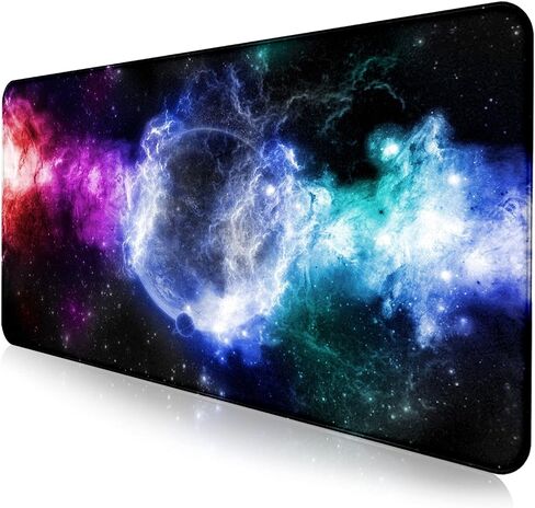 Large Extended Gaming Mouse Pad with Stitched Edges, Non-Slip Waterproof Rubber Base Mouse Pad for Office, Computer, Keyboard, Laptop and Home Desk Pad 35.4 x 15.7 x 0.12 Inch (American Antique Flag) in Saudi Arabia