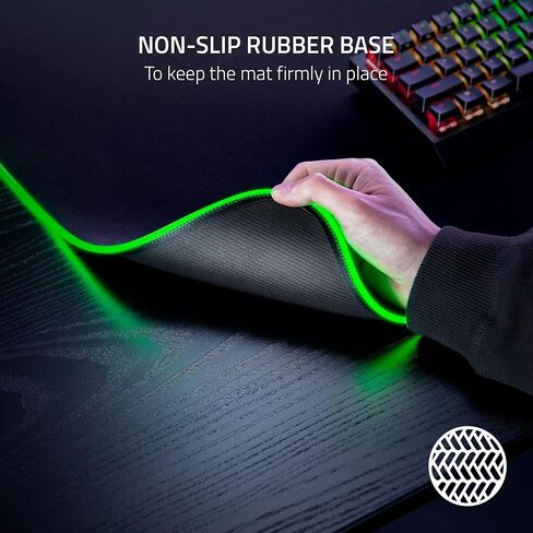 Razer Goliathus Extended Chroma Gaming Mouse Pad: Customizable Chroma RGB Lighting - Soft, Cloth Material - Balanced Control & Speed - Non-Slip Rubber Base - Quartz Pink in Kuwait
