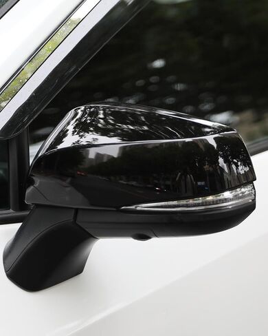 لـ RAV4 2019 2020 2021 2022 2023 2024 غطاء مرآة الرؤية الخلفية الجانبية الخارجية، أغطية قولبة مرآة الرؤية الخلفية الخارجية الرياضية باللون الأسود لسيارة Toyota RAV4- أسود البيانو in Saudi Arabia