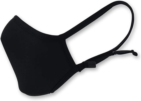 AIR GUARD Premium Structured Reusable Fabric Face Mask with Replacement Liners - Fitted Black in Kuwait