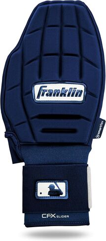 Franklin Sports MLB Baseball + Softball Sliding Mitt - CFX PRT Adult + Youth Protective Baserunning Sliding Gloves - Left + Right Hand Mitt - Hand + Wrist Protector for Running - Kids + Adults Sizes in Saudi Arabia