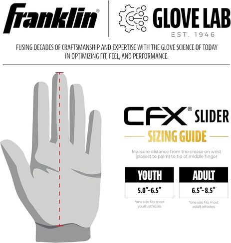 Franklin Sports MLB Baseball + Softball Sliding Mitt - CFX PRT Adult + Youth Protective Baserunning Sliding Gloves - Left + Right Hand Mitt - Hand + Wrist Protector for Running - Kids + Adults Sizes in Saudi Arabia