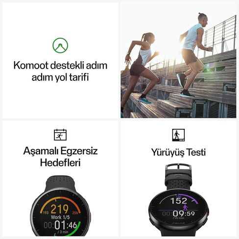 Polar Pacer Pro - ساعة جري متقدمة بنظام تحديد المواقع العالمي (GPS) - تصميم خفيف للغاية وأزرار للإمساك - برنامج تدريب جديد وأدوات استرداد in Kuwait